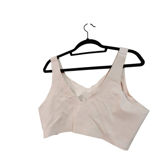 Honeylove Womens Beige V-Neck Supportive Bra 2X Nylon/Spandex Blend - Picture 2 of 3